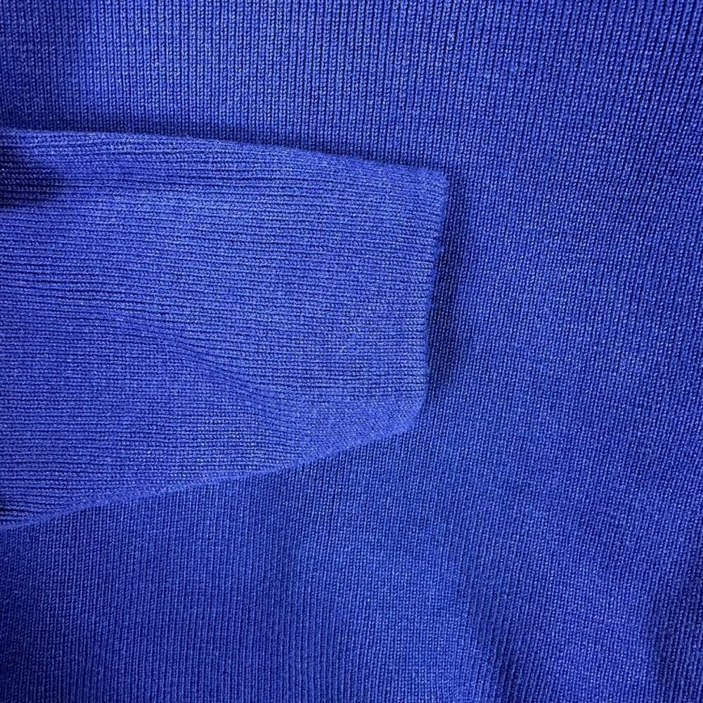 2/$30 Zara Blue Knit Crop‎ Top Long Sleeve Size Small